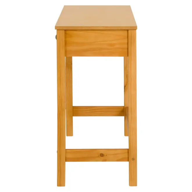 HALQ OFFICE I MESA 1 GAVETA 90 CM X 40 CM - AMÊNDOA - Foto 4
