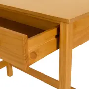 HALQ OFFICE I MESA 1 GAVETA 90 CM X 40 CM - AMÊNDOA - Foto 6