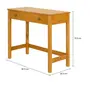HALQ OFFICE I MESA 1 GAVETA 90 CM X 40 CM - AMÊNDOA - Foto 9