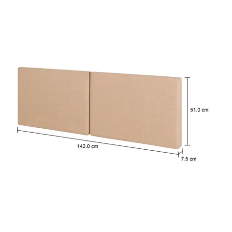 Imagem com medidas do produto CABECEIRA DE CASAL MUY