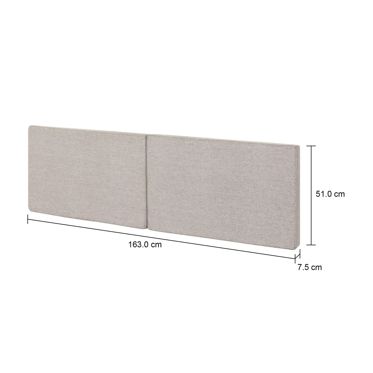 CABECEIRA QUEEN MUY - MESCLA PRETO/BRANCO - Foto 5