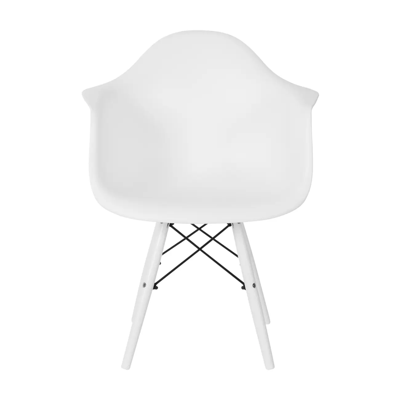 CADEIRA DE COZINHA COM BRAÇOS EASY COLOR - BRANCO/BRANCO - Foto 2