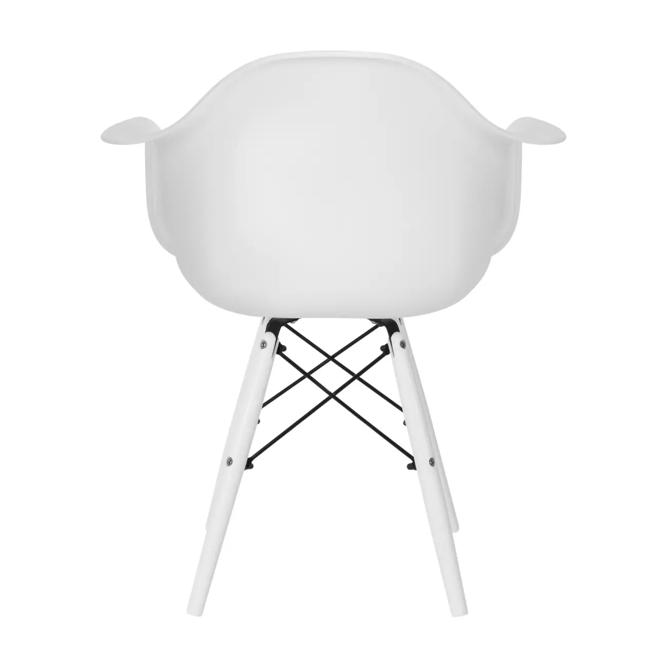 CADEIRA DE COZINHA COM BRAÇOS EASY COLOR - BRANCO/BRANCO - Foto 4