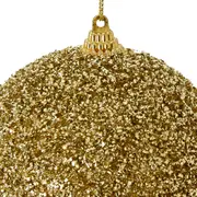 KIT COM 2 PINGENTES BOLA SHINE 10 CM CELEBRATION - OURO - Foto 3