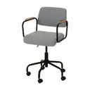 PRETO/AZUL CLARO - CADEIRA HOME OFFICE CARTE ELBOW