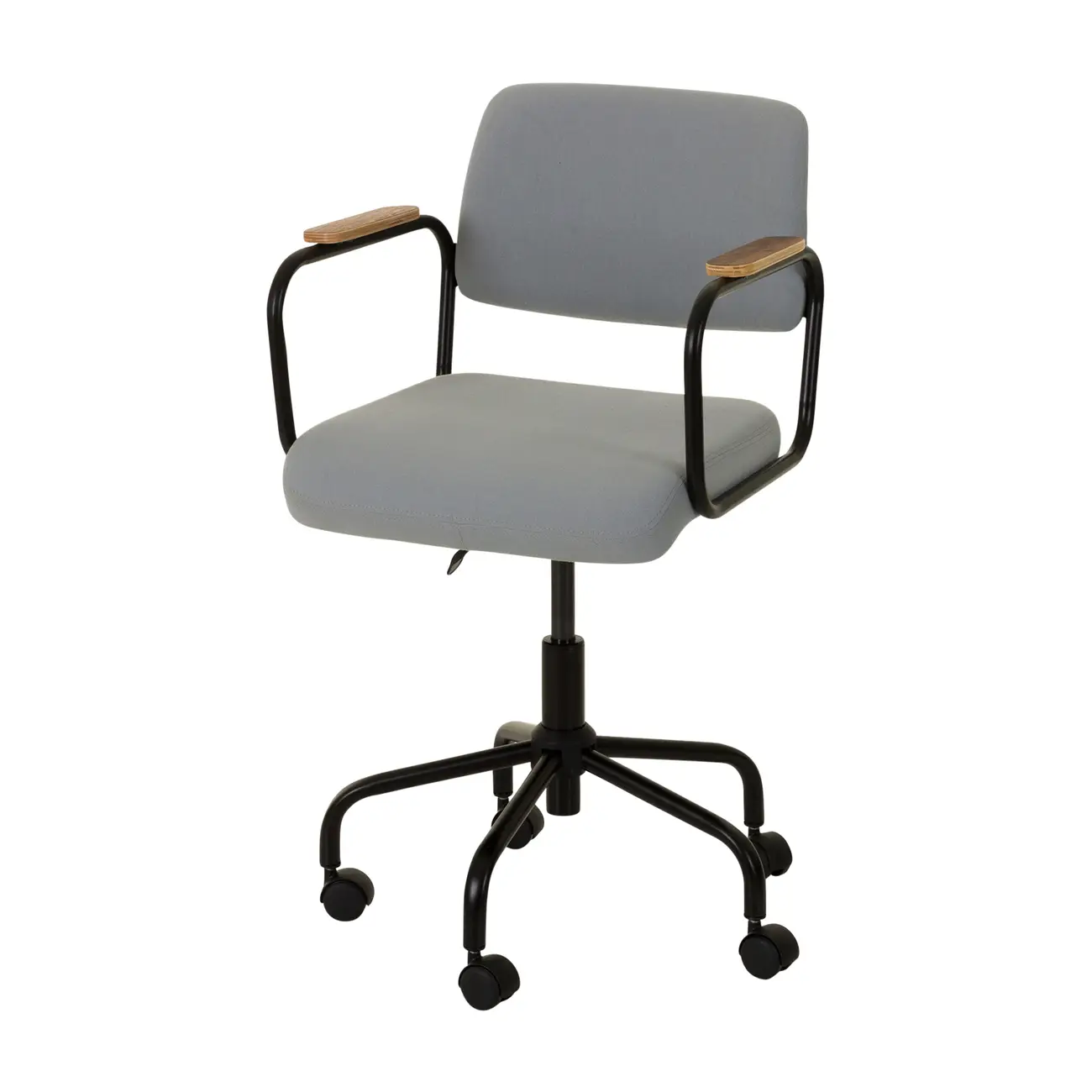 CADEIRA HOME OFFICE CARTE ELBOW - PRETO/AZUL CLARO - Foto 1