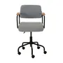 CADEIRA HOME OFFICE CARTE ELBOW - PRETO/AZUL CLARO - Foto 2