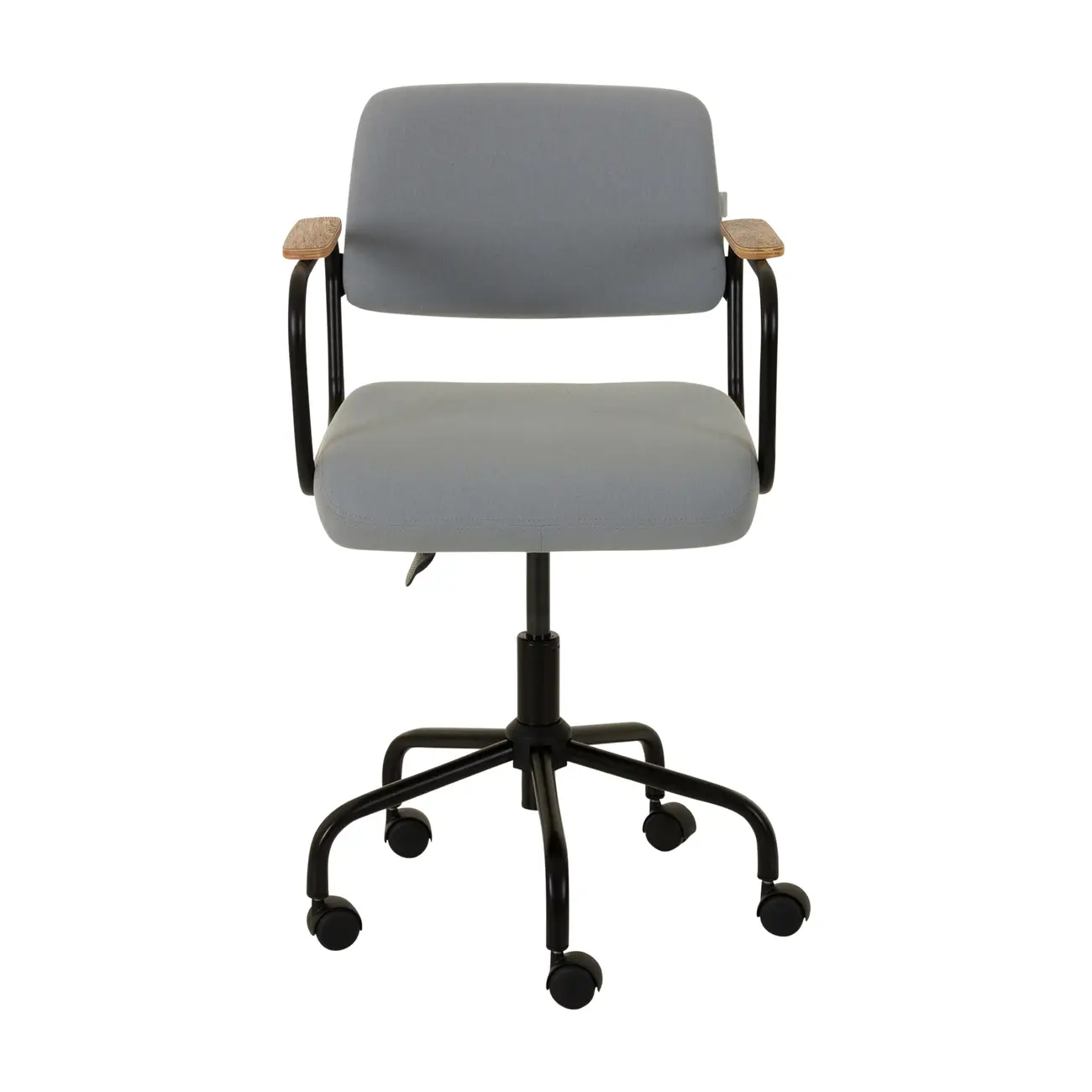 CADEIRA HOME OFFICE CARTE ELBOW - PRETO/AZUL CLARO - Foto 2