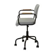 CADEIRA HOME OFFICE CARTE ELBOW - PRETO/AZUL CLARO - Foto 3