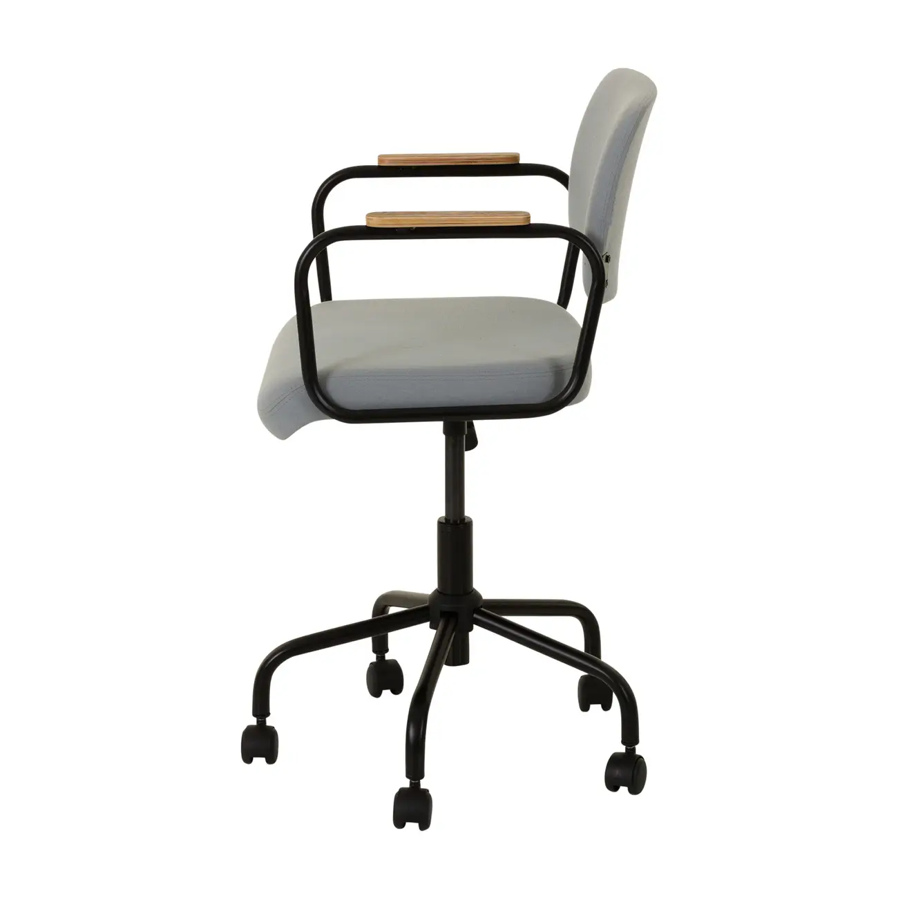 CADEIRA HOME OFFICE CARTE ELBOW - PRETO/AZUL CLARO - Foto 3