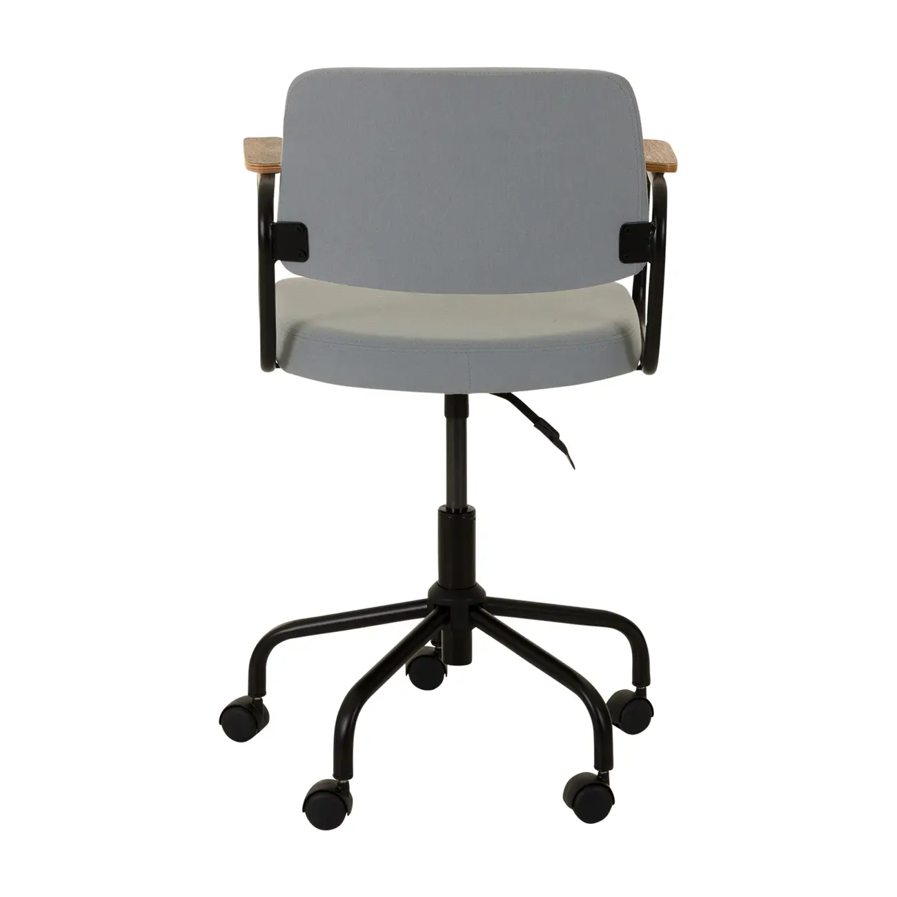 CADEIRA HOME OFFICE CARTE ELBOW - PRETO/AZUL CLARO - Foto 4