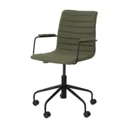 CADEIRA HOME OFFICE FENIKS - PRETO/MUSGO - Foto 1