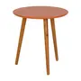 MESA LATERAL REDONDA 45 CM TRIWOOD - NOZES/TERRACOTA - Foto 2