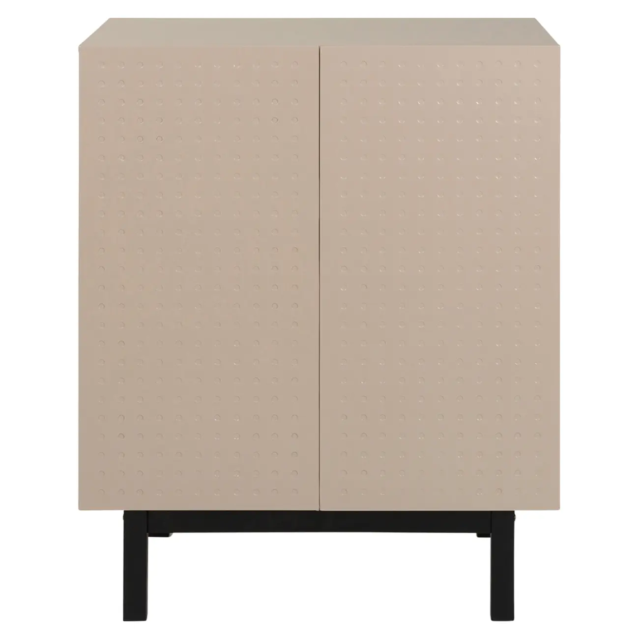 BUFFET 2 PORTAS 80 CM X 40 CM POINT - CAMELO/PRETO - Foto 1
