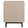 CAMELO/PRETO - BUFFET 2 PORTAS 80 CM X 40 CM POINT