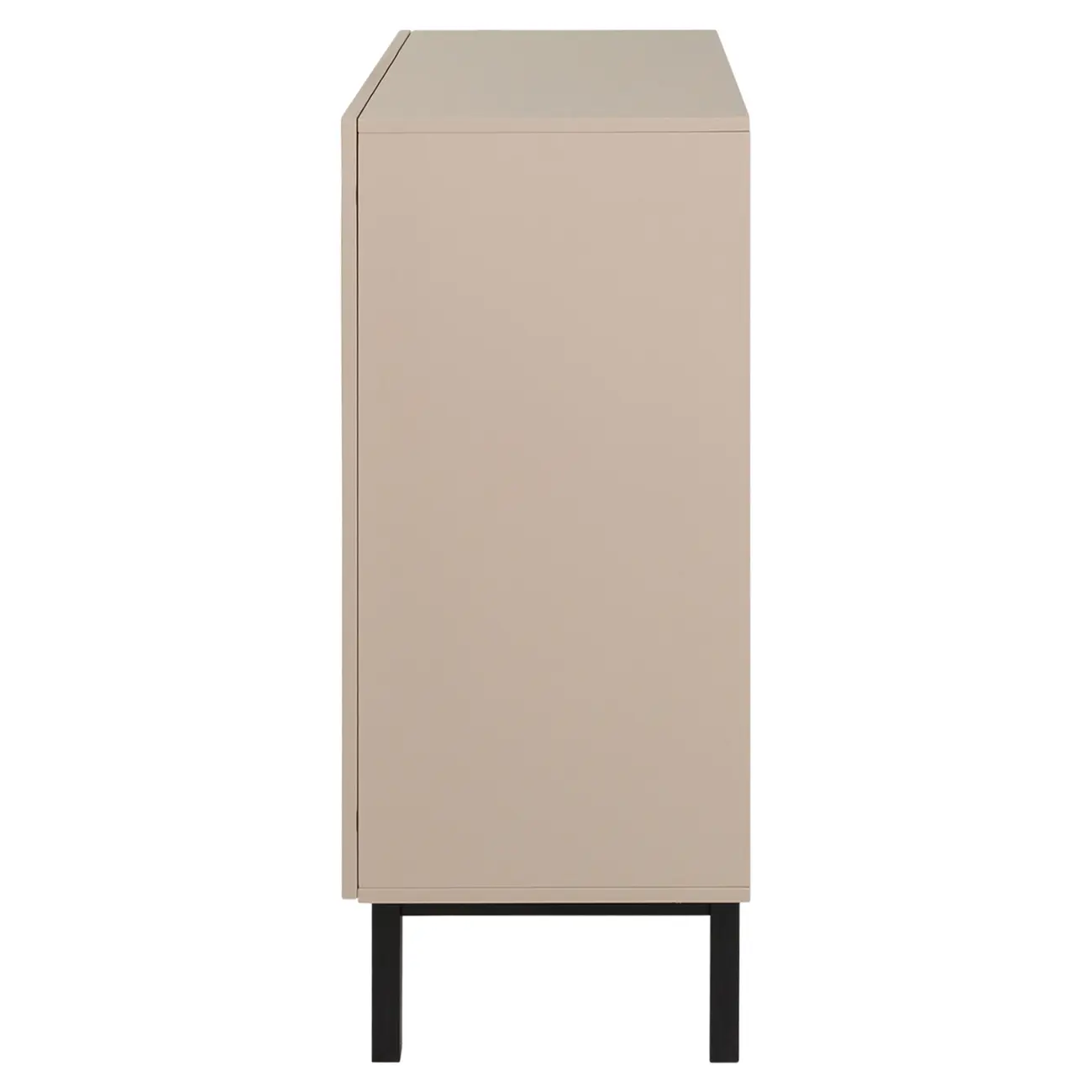 BUFFET 2 PORTAS 80 CM X 40 CM POINT - CAMELO/PRETO - Foto 5