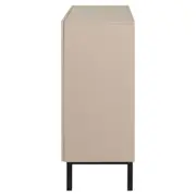 BUFFET 2 PORTAS 80 CM X 40 CM POINT - CAMELO/PRETO - Foto 5