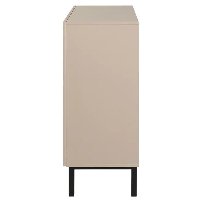 BUFFET 2 PORTAS 80 CM X 40 CM POINT - CAMELO/PRETO - Foto 5