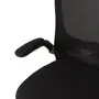 CADEIRA DE ESCRITÓRIO BYTES - PRETO/PRETO - Foto 6