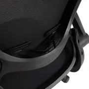 CADEIRA DE ESCRITÓRIO BYTES - PRETO/PRETO - Foto 8