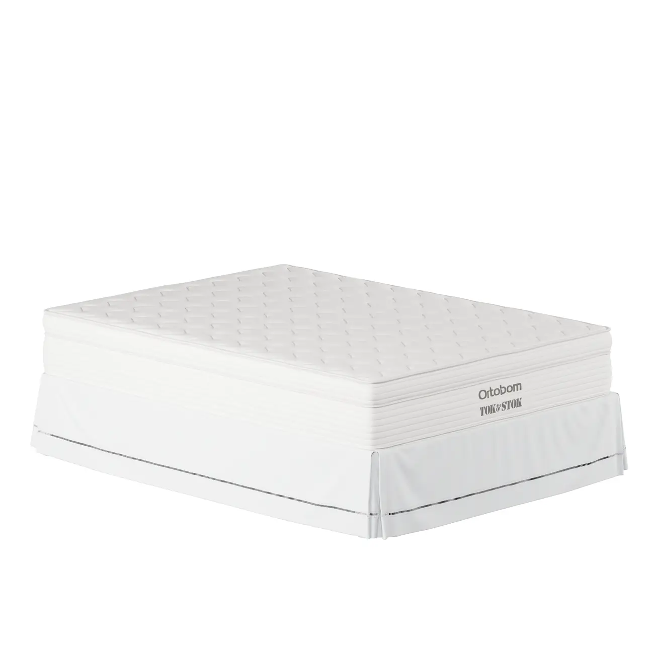 SAIA PARA BASE BOX CASAL 1,38 M X 1,88 M X 35 CM BÉLIS - BRANCO - Foto 3