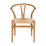 CADEIRA DE JANTAR WISHBONE - FAIA/FIBRA CLARA - Foto 2