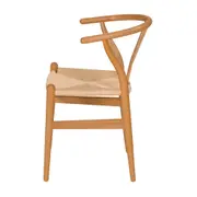CADEIRA DE JANTAR WISHBONE - FAIA/FIBRA CLARA - Foto 3