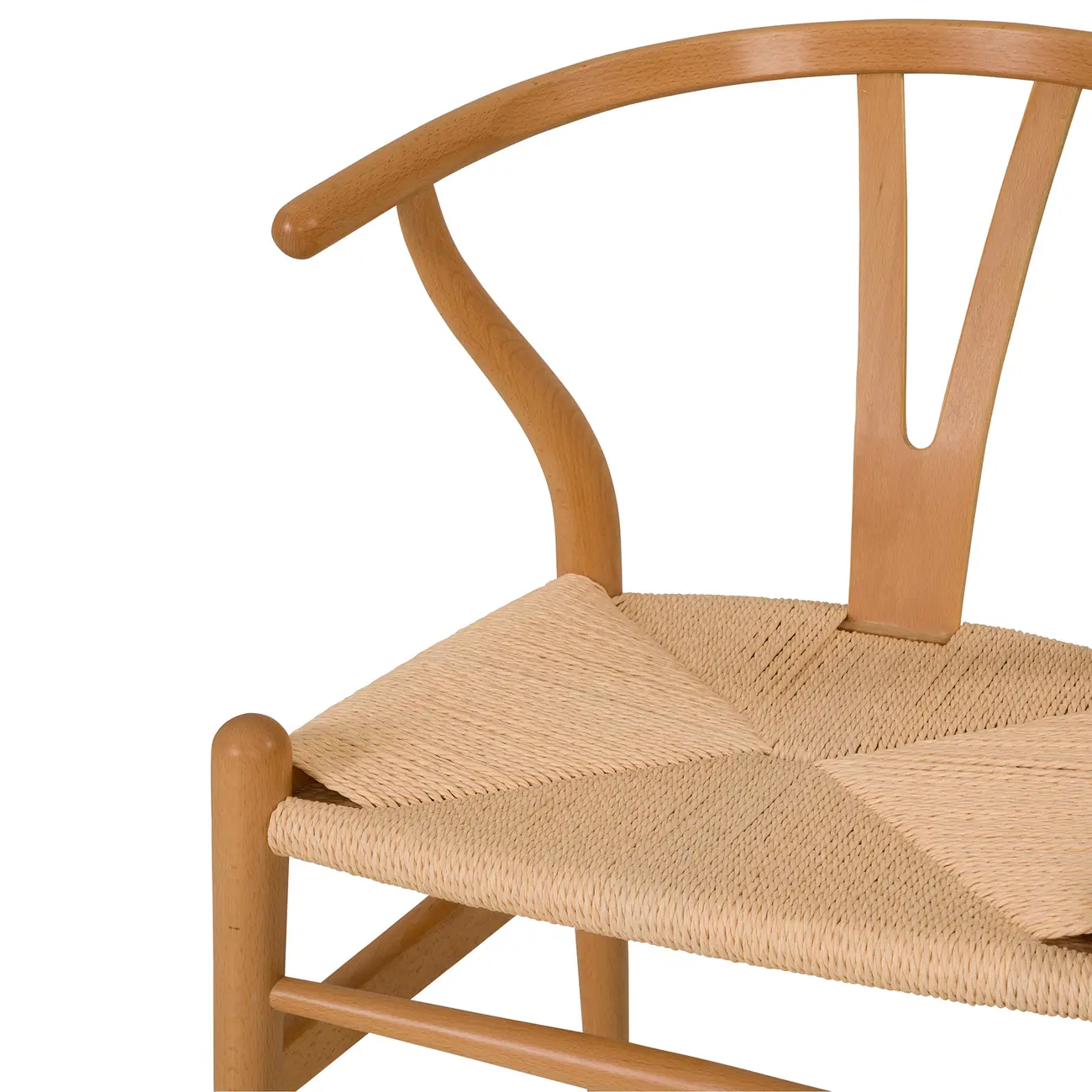CADEIRA DE JANTAR WISHBONE - FAIA/FIBRA CLARA - Foto 4