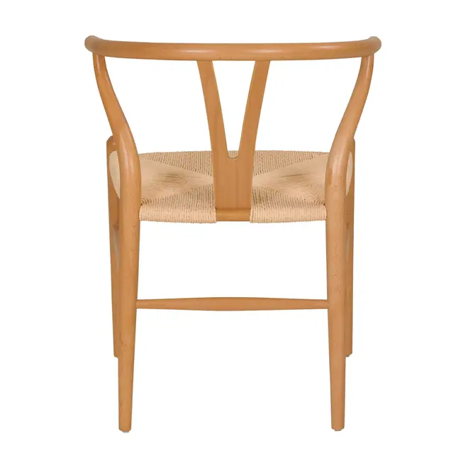 CADEIRA DE JANTAR WISHBONE - FAIA/FIBRA CLARA - Foto 6