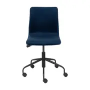 CADEIRA HOME OFFICE LEEDS - PRETO/GALAXY BLUE - Foto 2