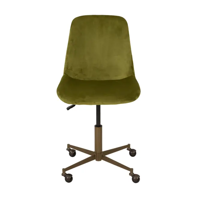 CADEIRA HOME OFFICE MALLE - OURO VELHO/VERDE - Foto 2