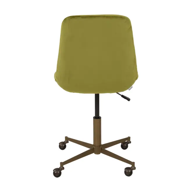 CADEIRA HOME OFFICE MALLE - OURO VELHO/VERDE - Foto 8
