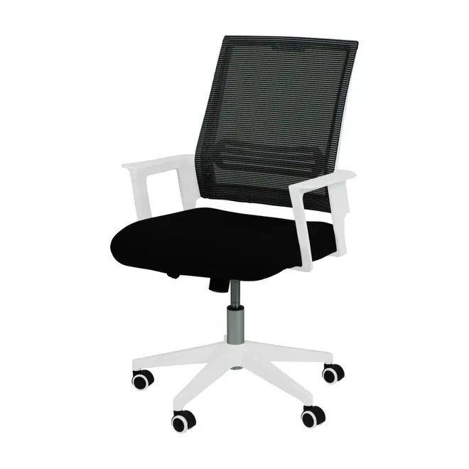 WIKI CADEIRA EXECUTIVA - BRANCO/PRETO - Foto 1