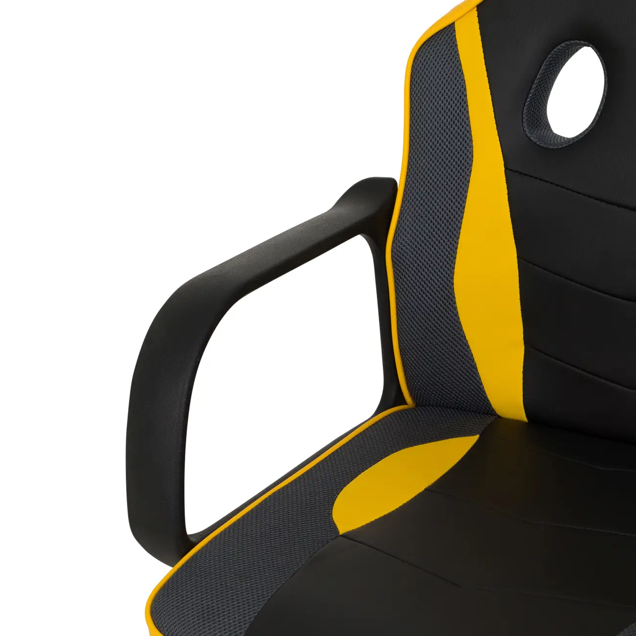 CADEIRA GAMER TEEN SPEEDY - PRETO/AMARELO - Foto 6