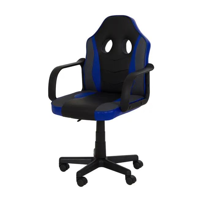 CADEIRA GAMER TEEN SPEEDY - PRETO/AZUL ESCURO - Foto 1