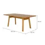MESA DE JANTAR 1,80 M X 90 CM PETRÓPOLIS - AMÊNDOA - Foto 6