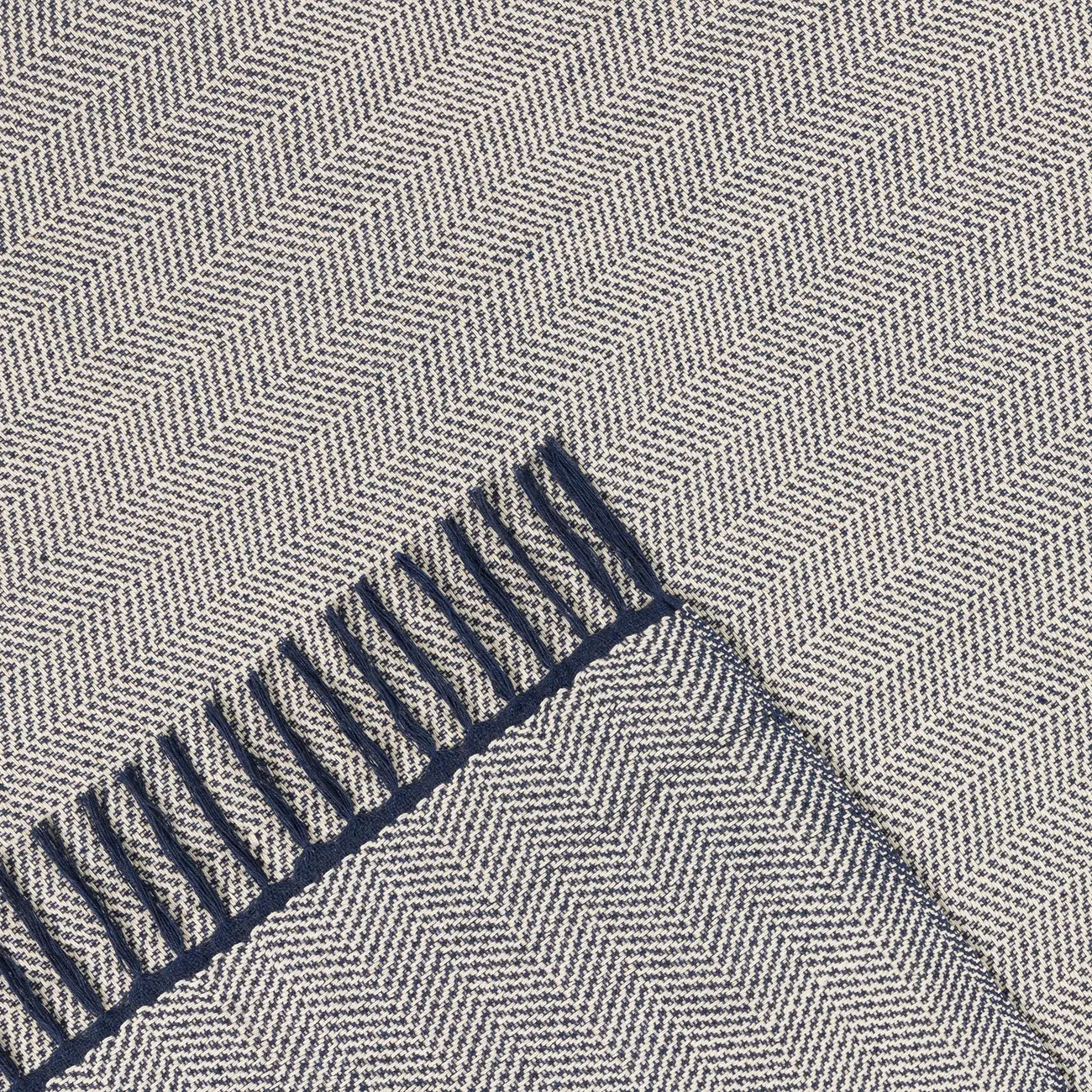 MANTA PARA SOFÁ 1,20 M X 1,60 M BUÍQUE - NATURAL/AZUL - Foto 3