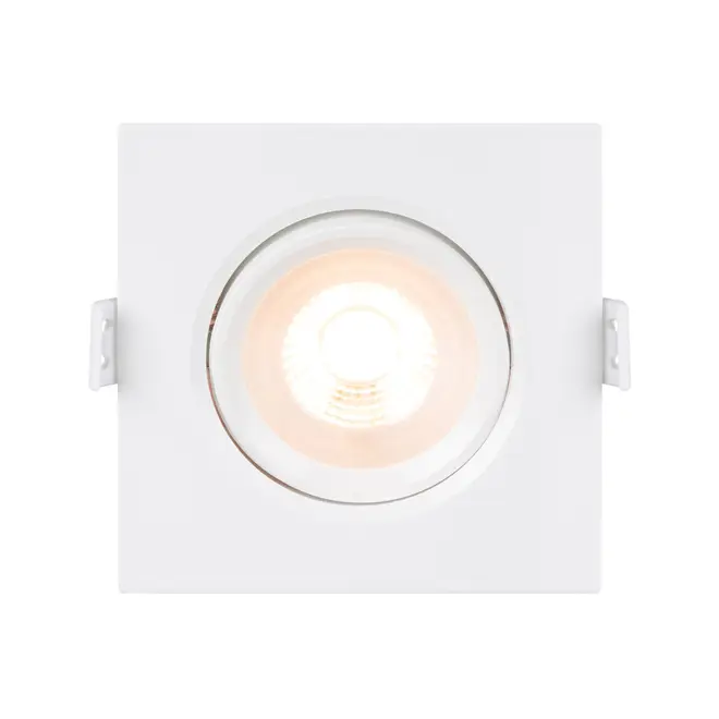 SPOT LED SOBREPOR QD AUT 2,7K LUZ AMARELA 4,5W 127 220V - BRANCO/INCOLOR - Foto 2