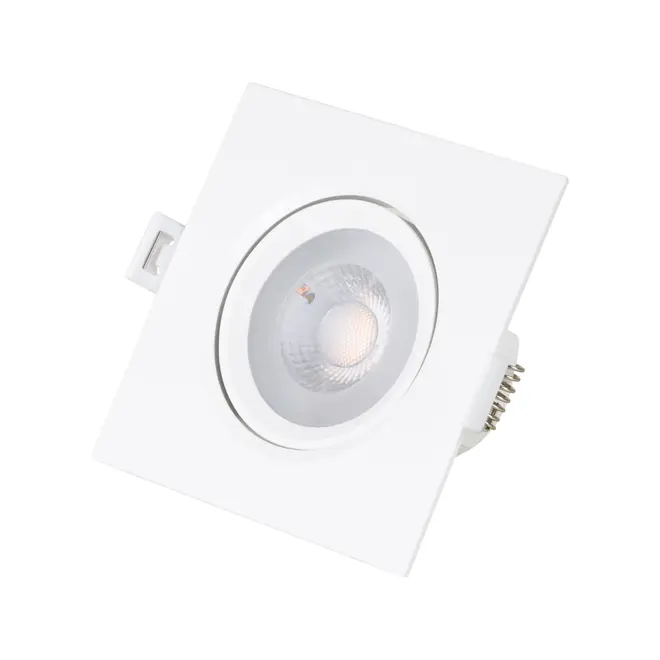 SPOT LED SOBREPOR QD AUT 2,7K LUZ AMARELA 4,5W 127 220V - BRANCO/INCOLOR - Foto 3