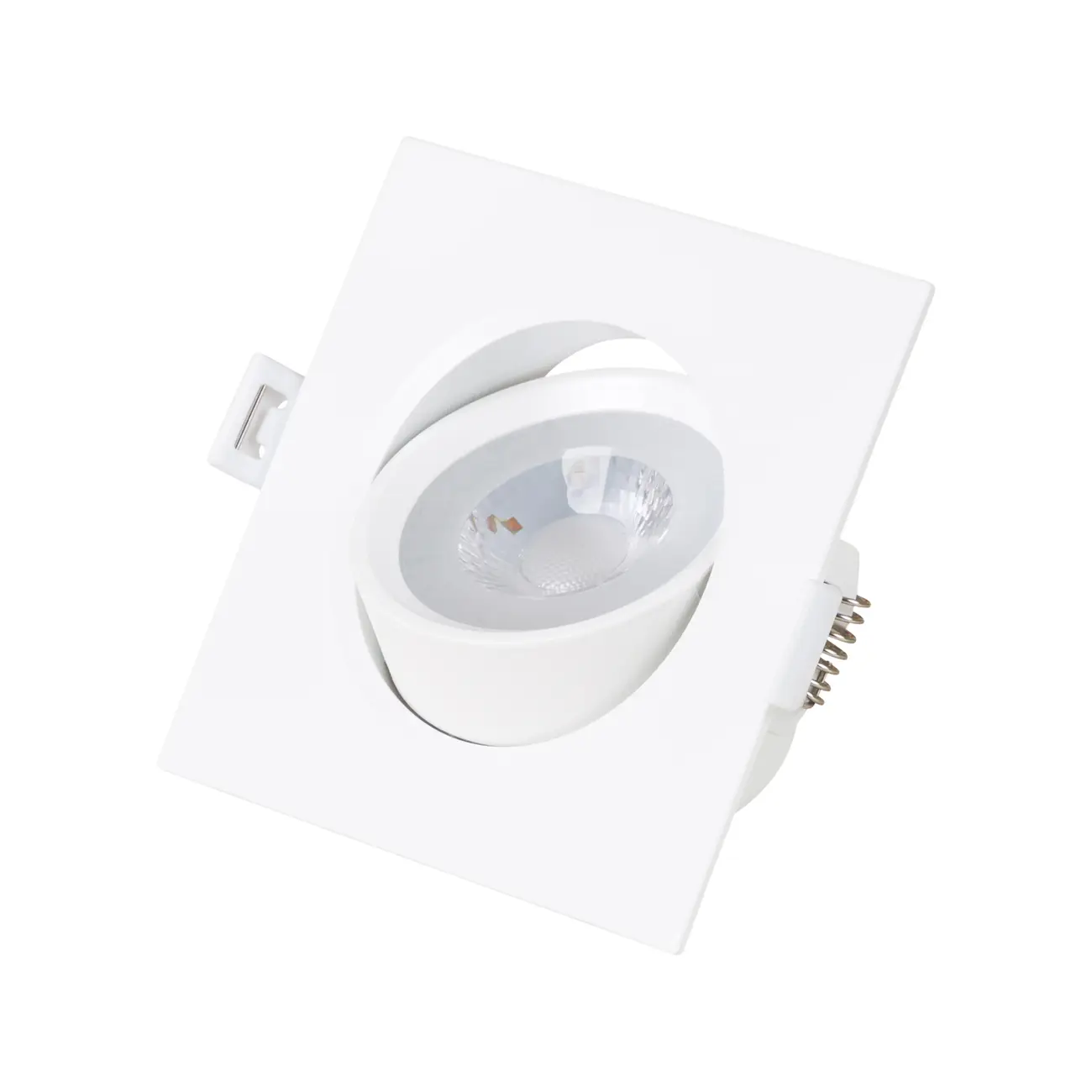 SPOT LED SOBREPOR QD AUT 2,7K LUZ AMARELA 4,5W 127 220V - BRANCO/INCOLOR - Foto 4