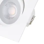 SPOT LED SOBREPOR QD AUT 2,7K LUZ AMARELA 4,5W 127 220V - BRANCO/INCOLOR - Foto 5