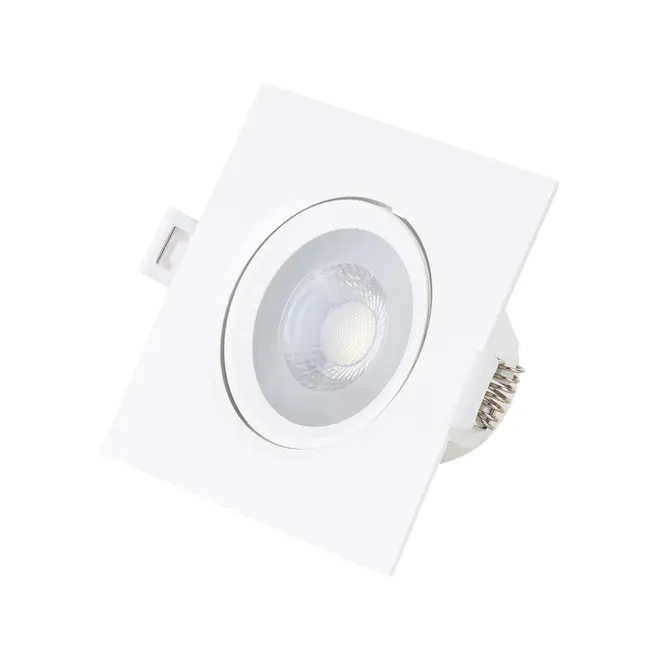 SPOT LED SOBREPOR QD AUT 6,5K LUZ BRANCA 4,5W 127 220V - BRANCO/INCOLOR - Foto 3