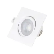 SPOT LED SOBREPOR QD AUT 6,5K LUZ BRANCA 4,5W 127 220V - BRANCO/INCOLOR - Foto 4