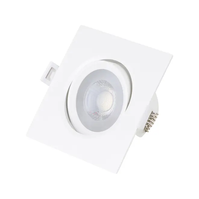 SPOT LED SOBREPOR QD AUT 6,5K LUZ BRANCA 4,5W 127 220V - BRANCO/INCOLOR - Foto 4