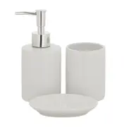 KIT PARA BANCADA 3 PEÇAS LILLE - BRANCO/CROMADO - Foto 1