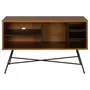 MID CENTURY RACK 1 M X 36 CM - PRETO/NOZES - Foto 1
