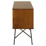 MID CENTURY RACK 1 M X 36 CM - PRETO/NOZES - Foto 3