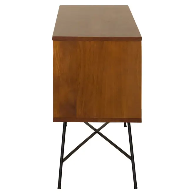 MID CENTURY RACK 1 M X 36 CM - PRETO/NOZES - Foto 3