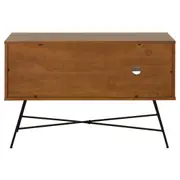 MID CENTURY RACK 1 M X 36 CM - PRETO/NOZES - Foto 4