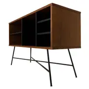MID CENTURY RACK 1 M X 36 CM - PRETO/NOZES - Foto 5